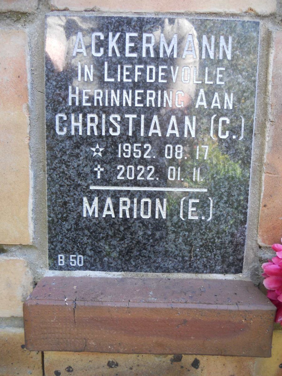 ACKERMANN C. 1952-2022 & E.