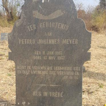 MEYER Petrus Johannes 1913-1937