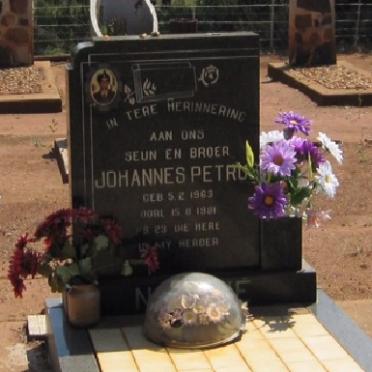 NORTJE Johannes Petrus 1963-1981