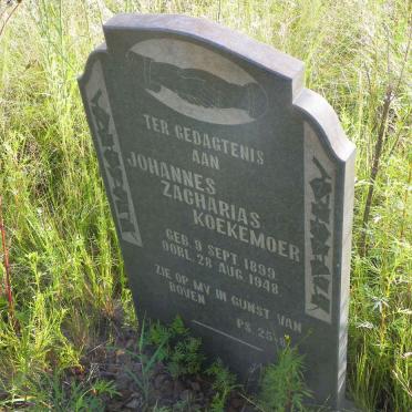 KOEKEMOER Johannes Zacharias 1899-1948