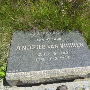 VUUREN Andries, van 1943-1963