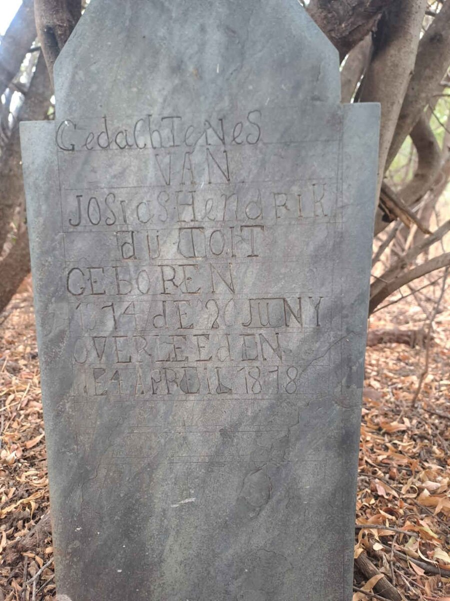 TOIT Josias Hendrik, du 1874-1878