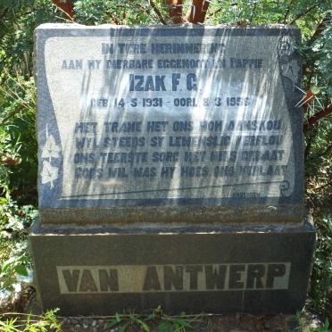 ANTWERP Izak F.G., van 1931-1956