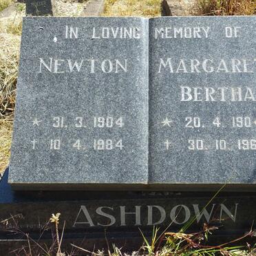 ASHDOWN Newton 1904-1984 &amp; Margaret Bertha 1904-1961