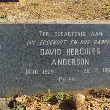 ANDERSON David Hercules 1929-1965
