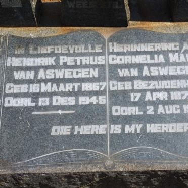 ASWEGEN Hendrik Petrus, van 1867-1945 &amp; Cornelia Maria BEZUIDENHOUT 1873-1946