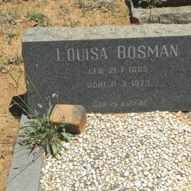 BOSMAN Louisa 1885-1973