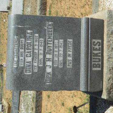 BUKES Dirk J.H. Ruytenbeek 1853-1943 &amp; Dina Carolina KRUGER 1866-1940