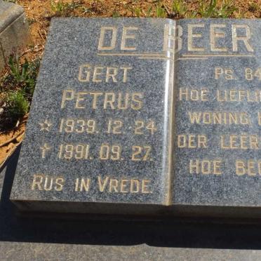 BEER Gert Petrus, de 1939-1991