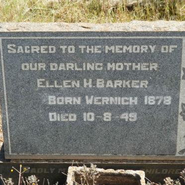BARKER Ellen H. nee WERNICH 1878-1949