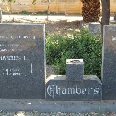 CHAMBERS Johannes L. 1907-1975 &amp; Neeltje E. SCHOLTZ 1917-1995