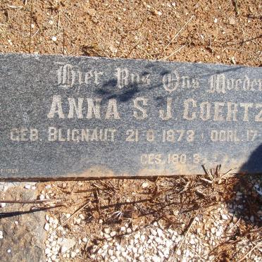 COERTZE Anna S.J. nee BLIGNAUT 1873-1965