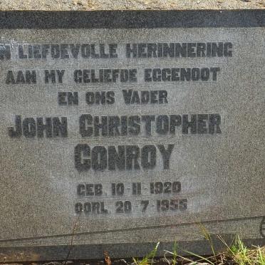 CONROY John Christopher 1920-1955