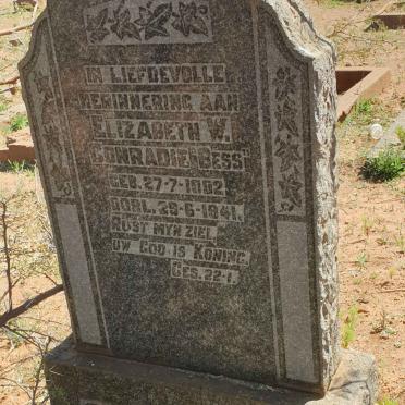 CONRADIE Elizabeth W. 1892-1941