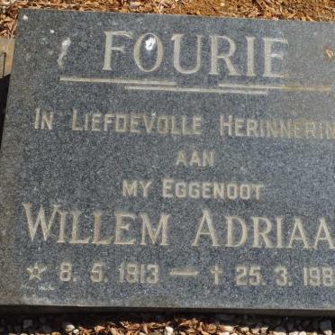 FOURIE Willem Adriaan 1913-1989
