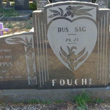 FOUCHE Phillippus J. 1913-1970 &amp; Johanna D. PRETORIUS 1917-1995