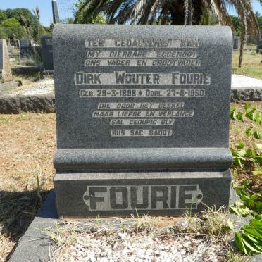 FOURIE Dirk Wouter 1898-1950