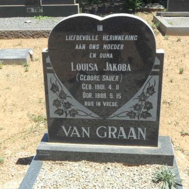GRAAN Louisa Jakoba, van nee SAUER 1901-1988