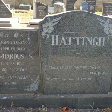 HATTINGH Gerhardus S. 1914-1967 &amp; Anna D.M. CORDIER 1918-1983