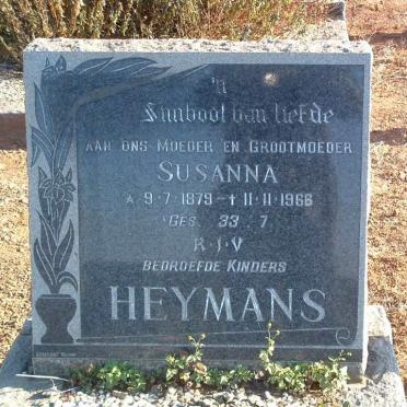HEYMANS Susanna née STEENKAMP 1879-1968