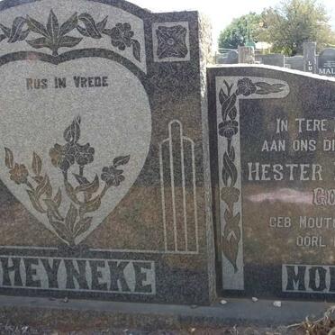 HEYNEKE Jan Christoffel 1910-1958 &amp; Hester Magdalena GOETZ nee MOUTON 1909-1960