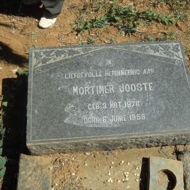 JOOSTE Mortimer 1876-1959