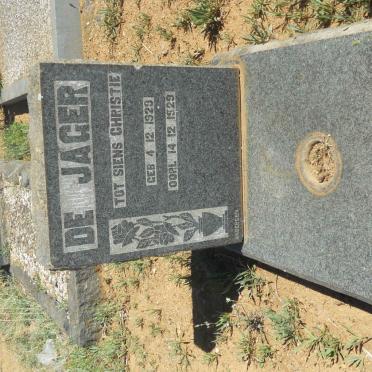 JAGER Christie, de 1929-1929