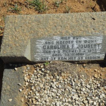 JOUBERT Carolina F. nee V.D. MERWE 1875-1961