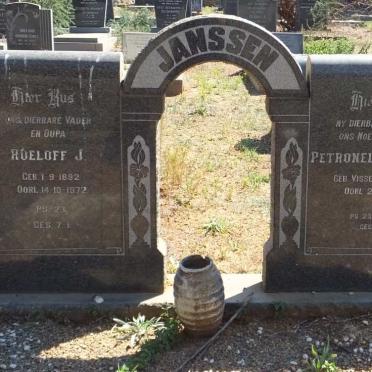 JANSSEN Roeloff J. 1892-1972 &amp; Petronella Jacoba VISSER 1889-1965