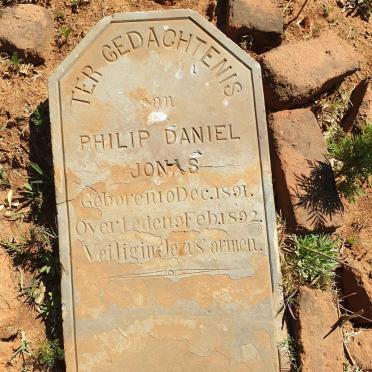 JONAS Philip Daniel 1891-1892