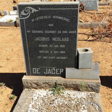JAGER Jacobus Nicolaas, de 1890-1969