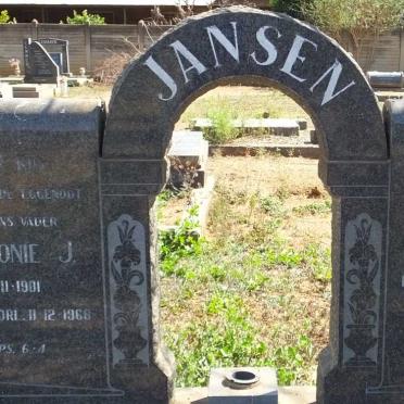 JANSEN Antonie J. 1901-1968 &amp; Aletta S. 1906-1990