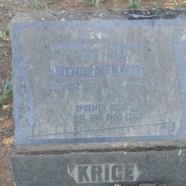 KRIGE Hendrik 1918-1957