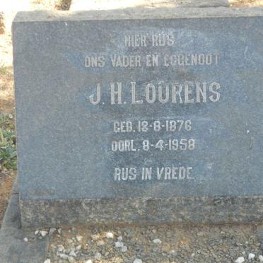 LOURENS J.H. 1876-1958