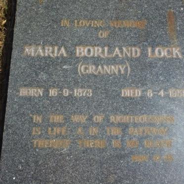 LOCK Maria Borland 1873-1955