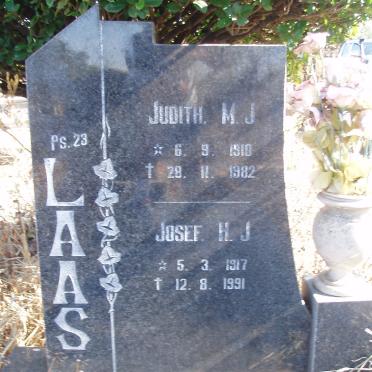 LAAS Josef H.J. 1917-1991 &amp; Judith M.J. 1910-1982
