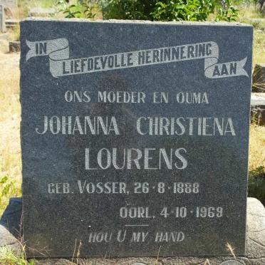 LOURENS Johanna Christiena nee VOSSER 1888-1969