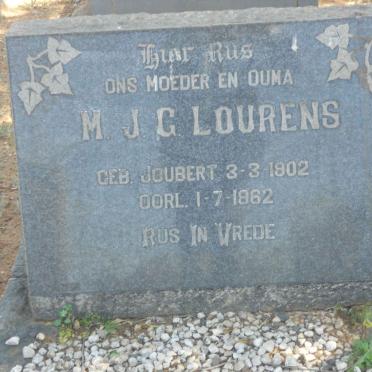 LOURENS M.J.G. 1902-1962
