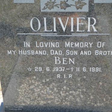 OLIVIER Ben 1937-1991