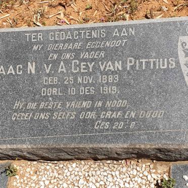 PITTIUS Isaac N.v.A., GEY VAN 1883-1919