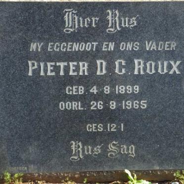 ROUX Pieter D.C. 1899-1965