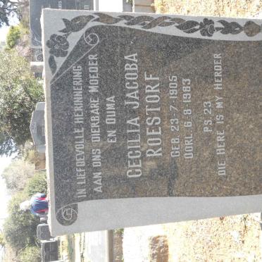 ROESTORF Cecilia Jacoba 1905-1983