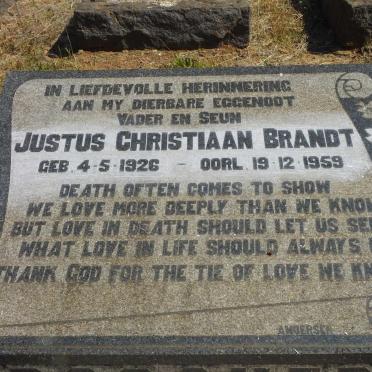 ROSCHER Justus Christiaan Brandt 1926-1959