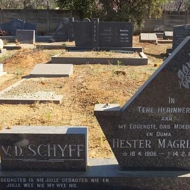 SCHYFF Willem Nicolaas, v.d. 1908-1991 &amp; Hester Magrietha 1906-1990