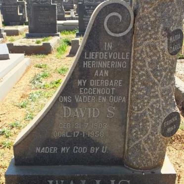 WALLIS David S. 1903-1958