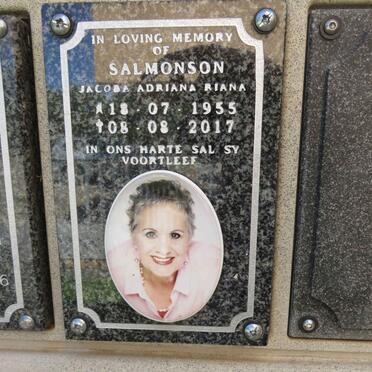 SALMONSON Jacoba Adriana Riana 1955-2017