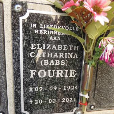 FOURIE Elizabeth Catharina 1924-2021