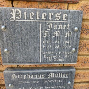 PIETERSE J.M.M. 1943-2012