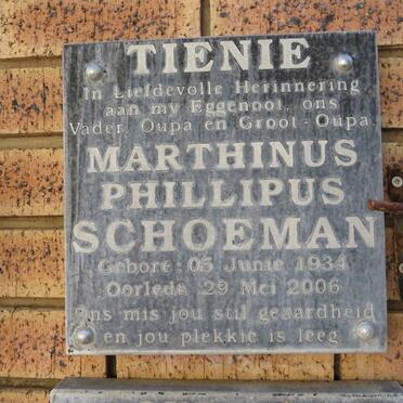 SCHOEMAN Marthinus Phillipus 1934-2006