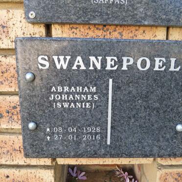 SWANEPOEL Abraham Johannes 1928-2016